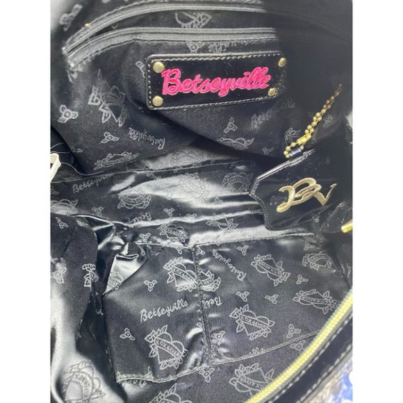 BETSEY JOHNSON Faux Leather Multicolor Tote Bag - Picture 10 of 11